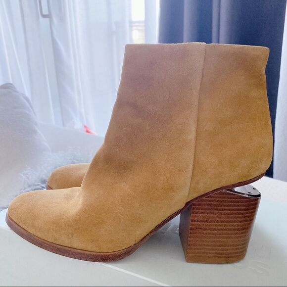 Alexander Wang Gabi Suede Booties in Almond - Picture 7 of 12